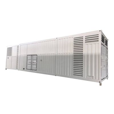 Low Noise Containerized Genset Digital Analog Control Panel Air Water Cooling System