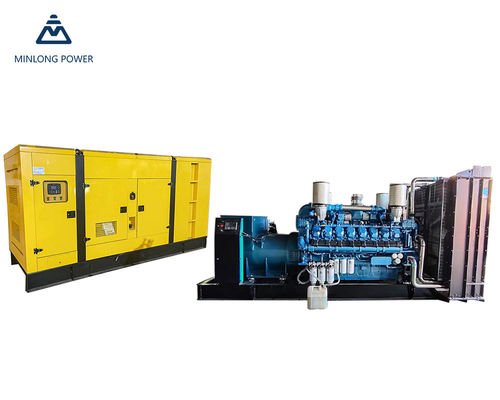 1500rpm 1120kw Natural Gas Generator Minlong 16m33D1280ng10